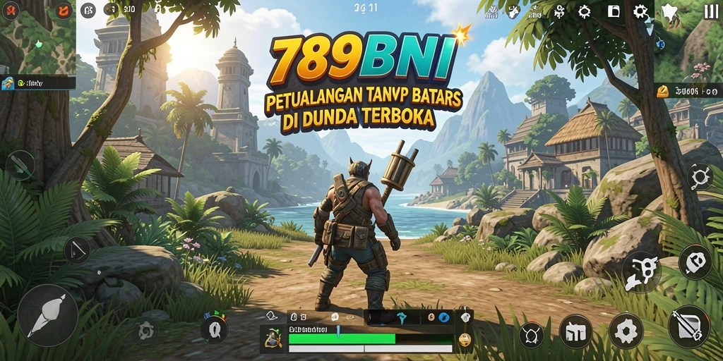 Tampilan gameplay 789BNI yang epik di dunia terbuka.