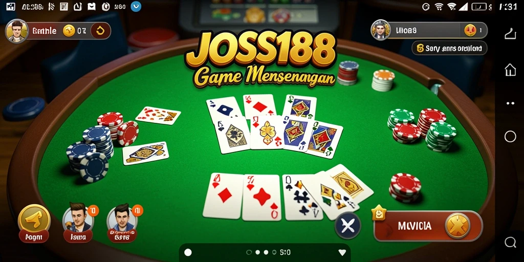 Tampilan gameplay Gaple yang menarik di JOSS188.