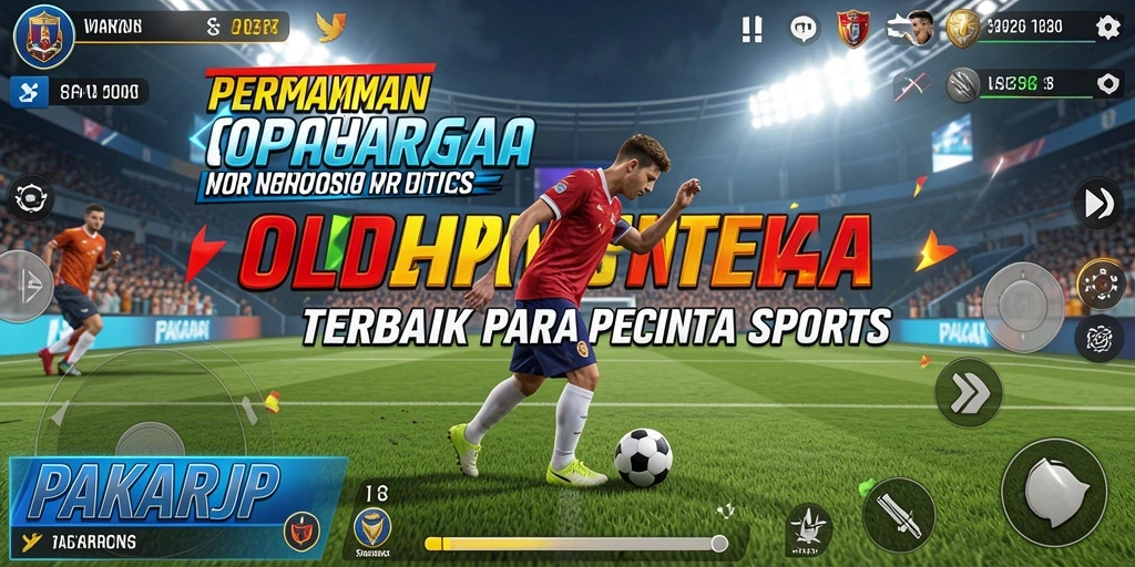 Screenshot PAKARJP menampilkan aksi seru dalam permainan olahraga.