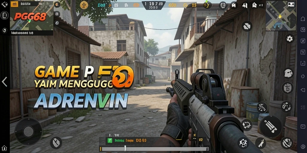 Tampilan aksi mendebarkan di PGG68 dengan grafis FPS yang menakjubkan.