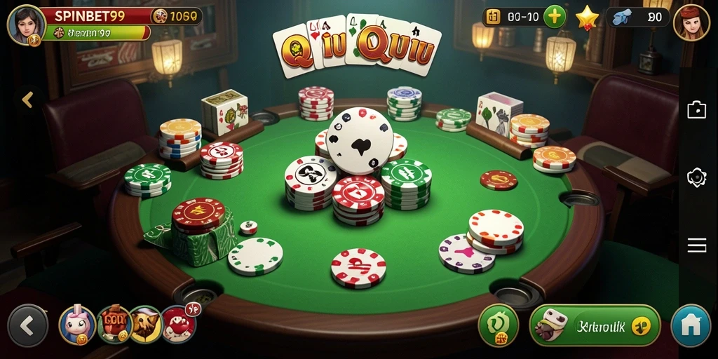 Tampilan gameplay QiuQiu yang menarik di SPINBET99.